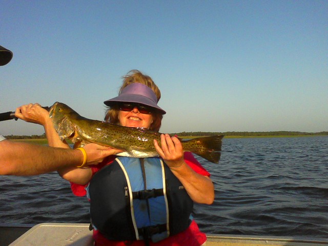 Seth's Mom, Julie, needed a little help holding her new personal record up for the picture!