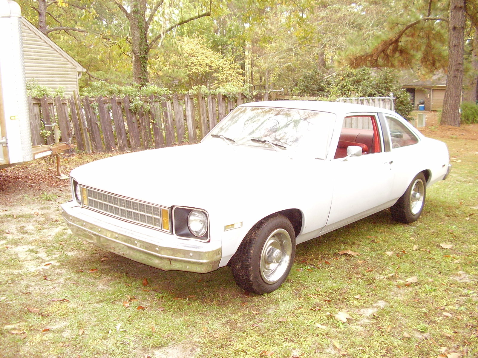 The exterior is a nice gray primer.
