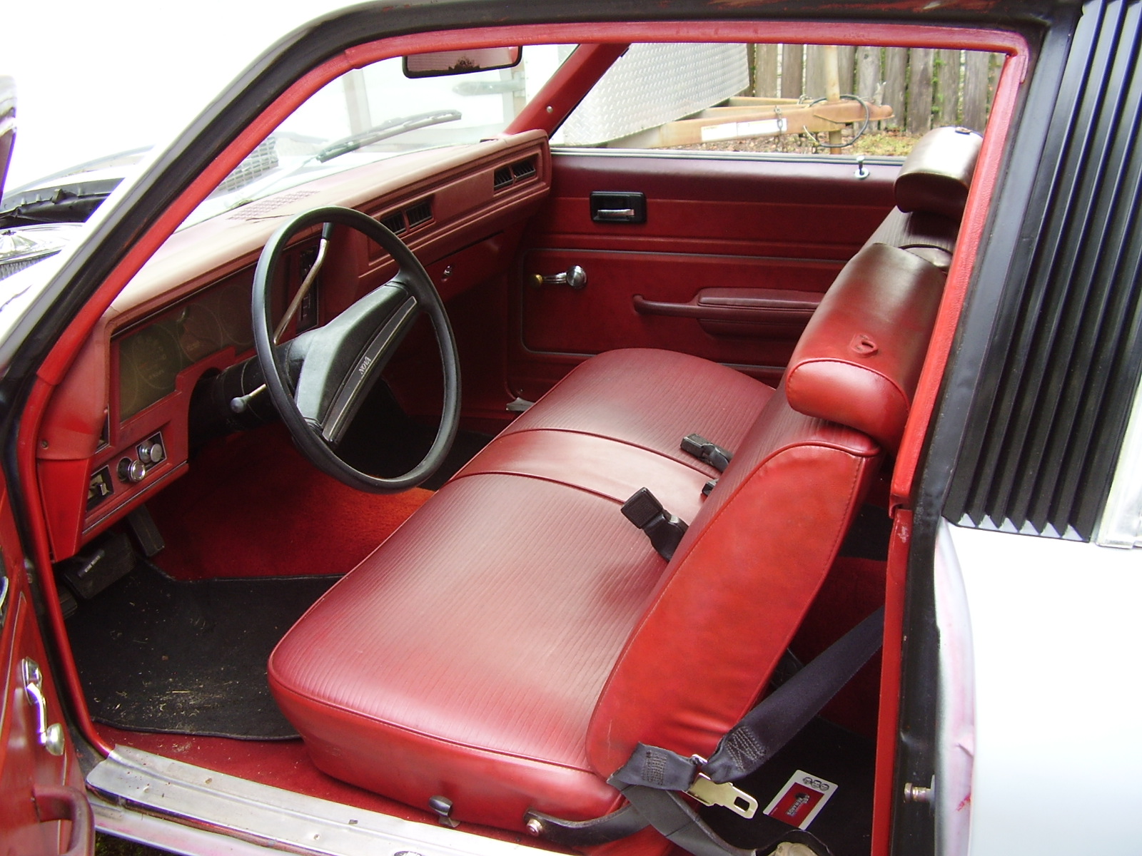 The interior is in good shape.