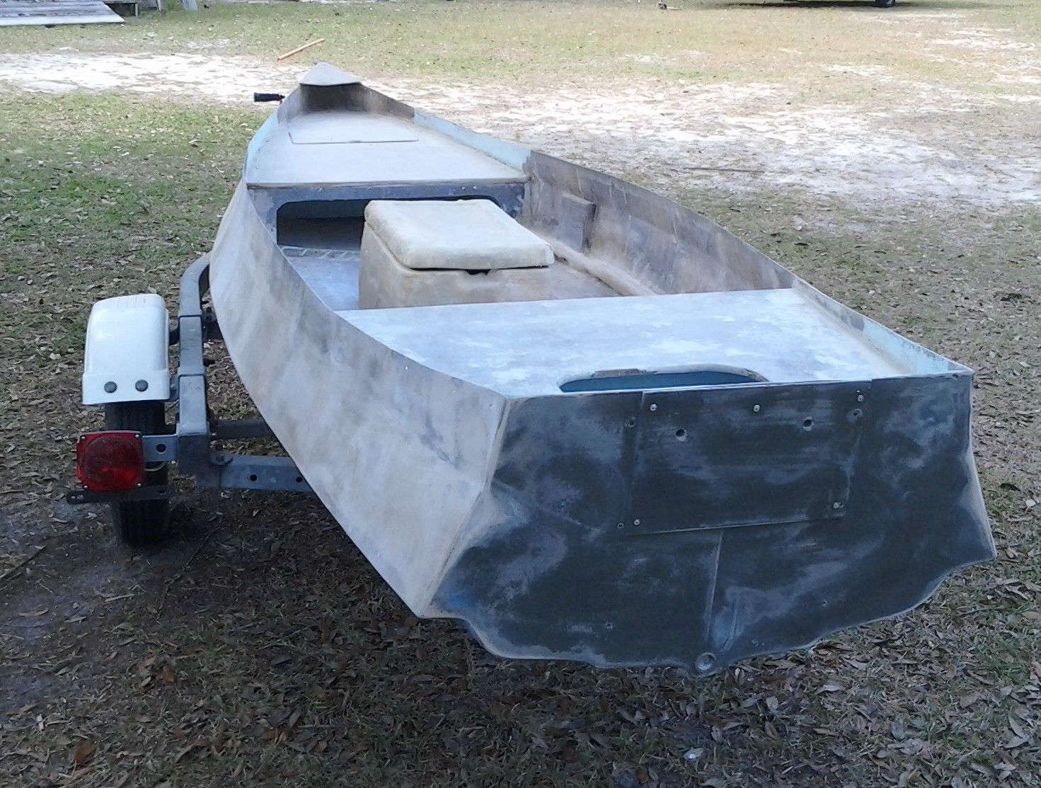 front and rear decks glassed and attached.