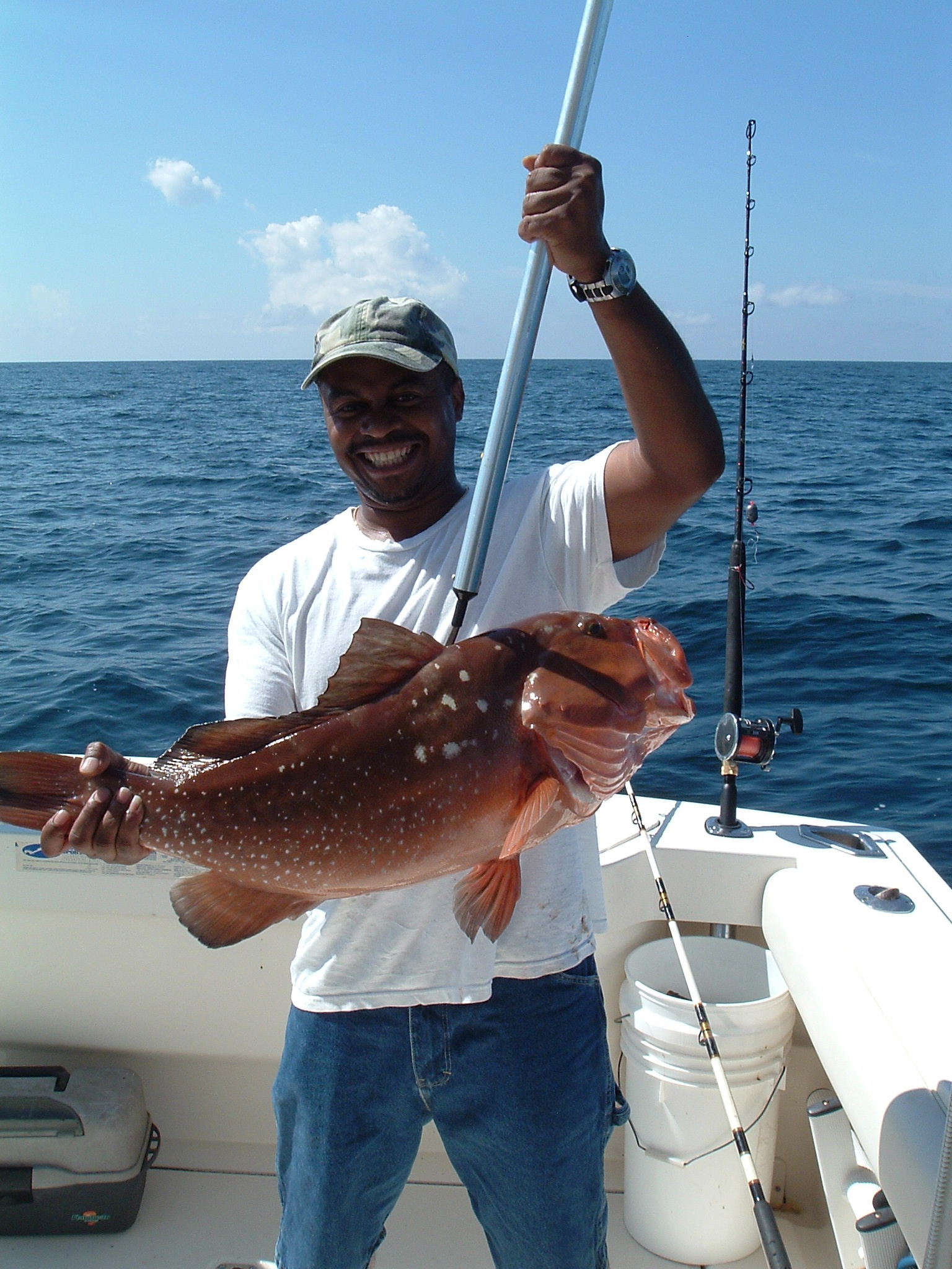 Fred Neal with a nice 14lb Red Grouper!